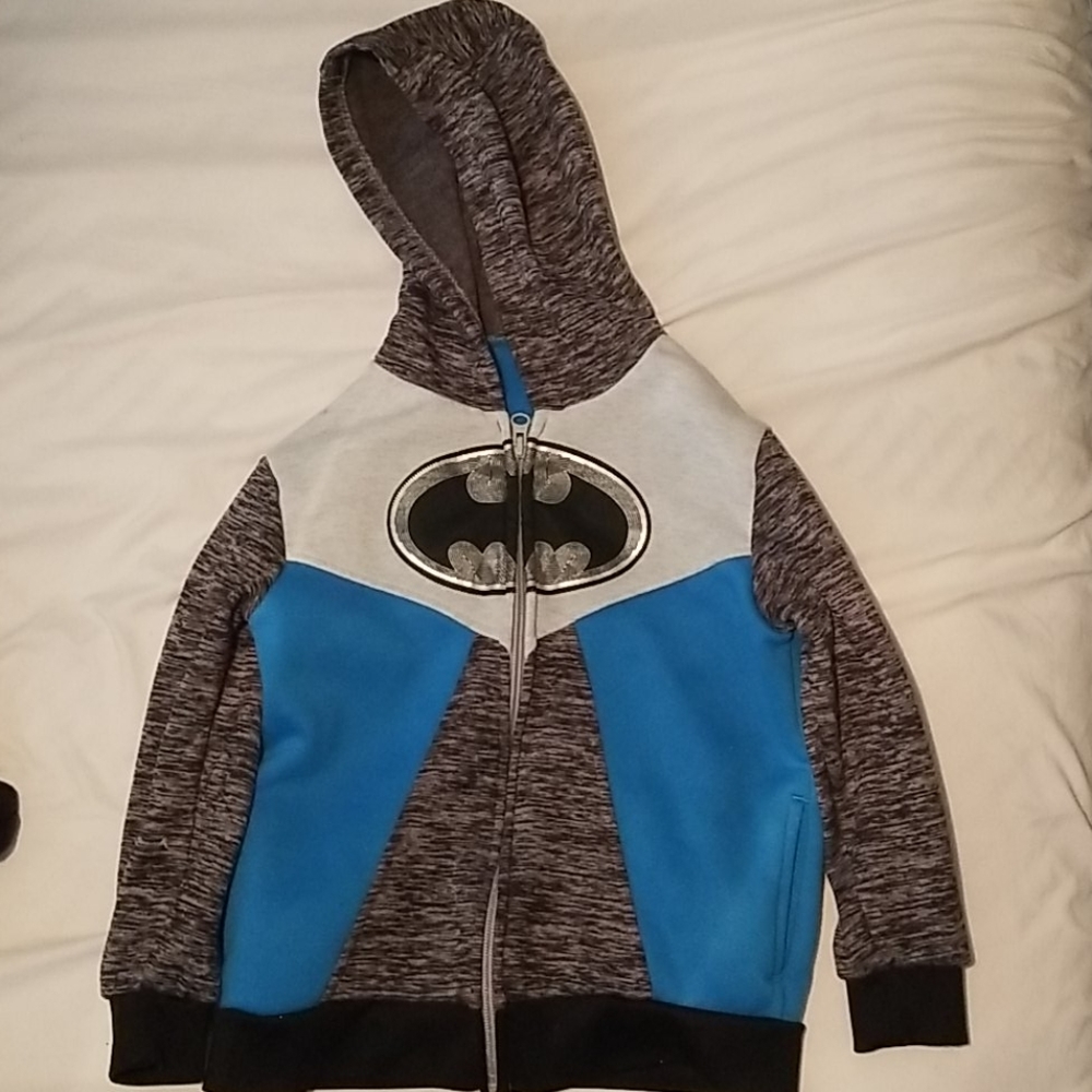 Batman hoodie zip up boys jacket